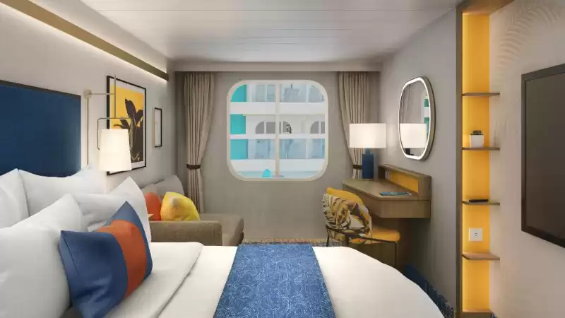 Cabina familiar interior con vista a Surfside