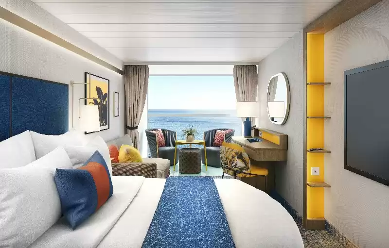 Cabina Infinite espacioso con balcón y vista al océano