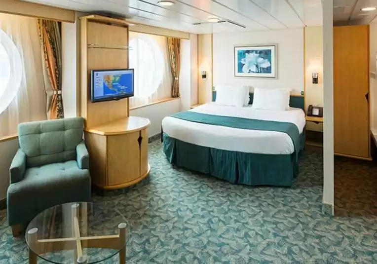 Cabina ultra espaciosa con vista al mar