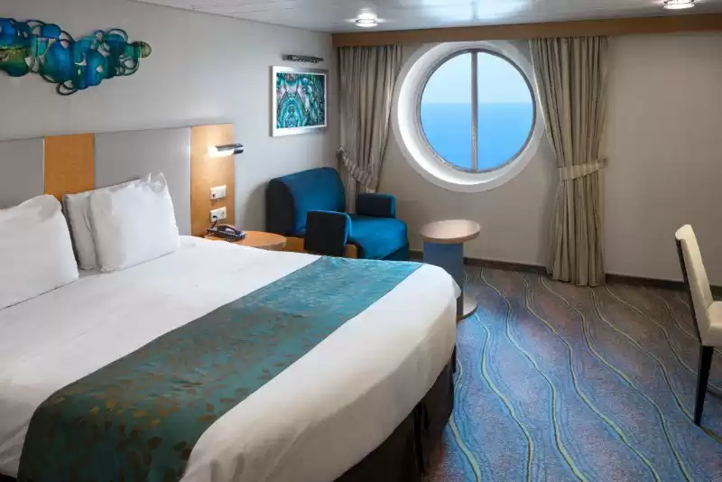 Cabina ultra espaciosa con vista al mar