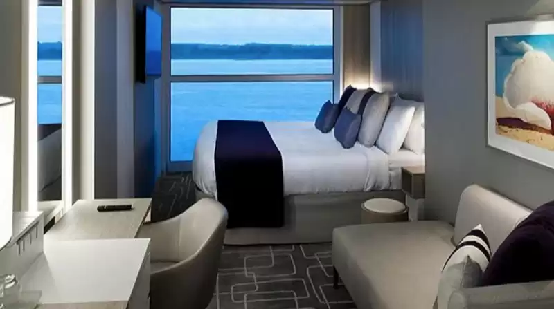 Cabina con vista panorámica al mar  